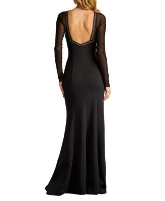 Savoy Sheer Sleeve Gown