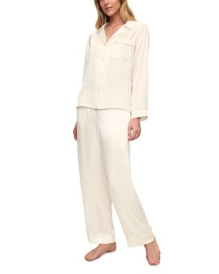 Inez Washable Silk Long Pajama Set