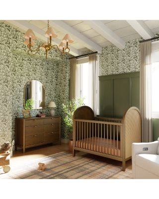 Bondi Cane 3-in-1 Convertible Crib with Toddler Bed Conversion Kit in Natural Walnut