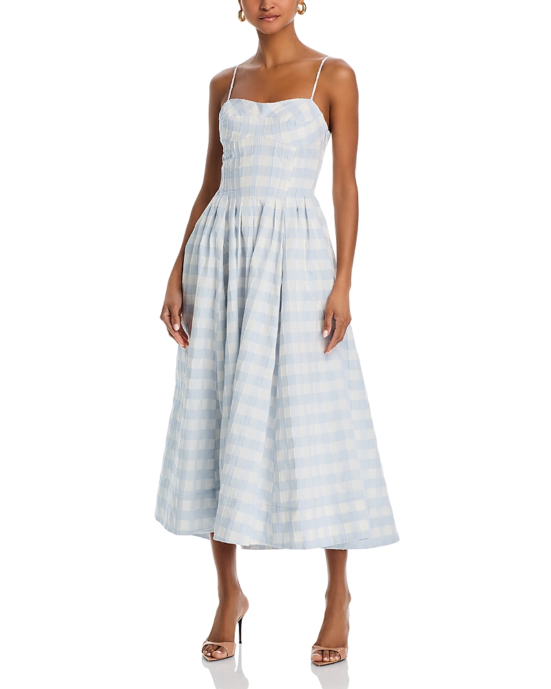 Simkhai Kittiya Sleeveless Poplin Midi Dress