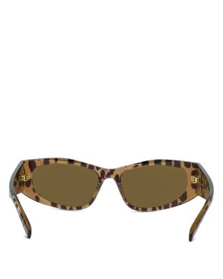 GV Day Black Geometric Sunglasses, 56mm