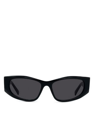 GV Day Black Geometric Sunglasses, 56mm