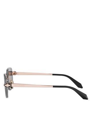 Serpenti Forever Rose Oval Sunglasses, 58mm