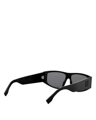 FF Squared Geometric Shield Sunglasses, 133mm