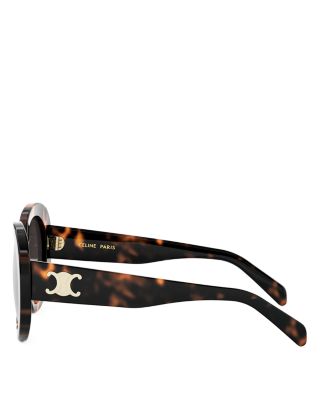 Triomphe Black Butterfly Sunglasses, 55mm