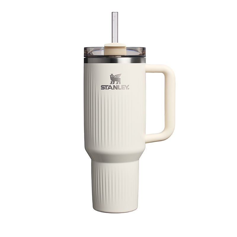 Stanley The Quencher H2.0 Fluted 40 Oz. Tumbler In Cream Gloss