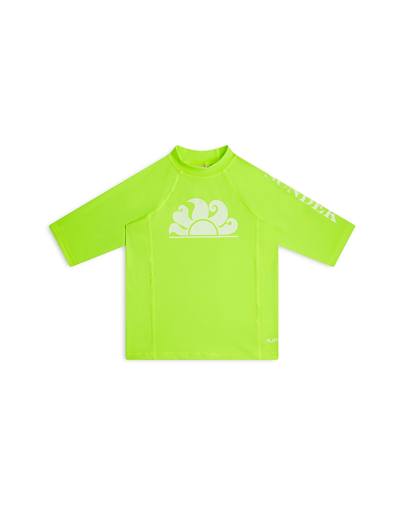 Sundek Boys' Short Sleeve Rash Guard - Little Kid, Big Kid In Fluo Green