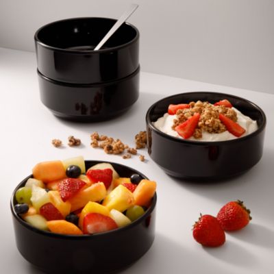 Marbella Melamine Stackable Bowls, Set of 4