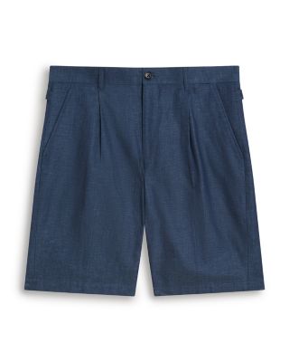 Murley Cotton Linen Pleated Shorts
