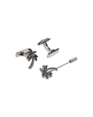 Palmiie Palm Tree Cufflinks & Lapel Pin