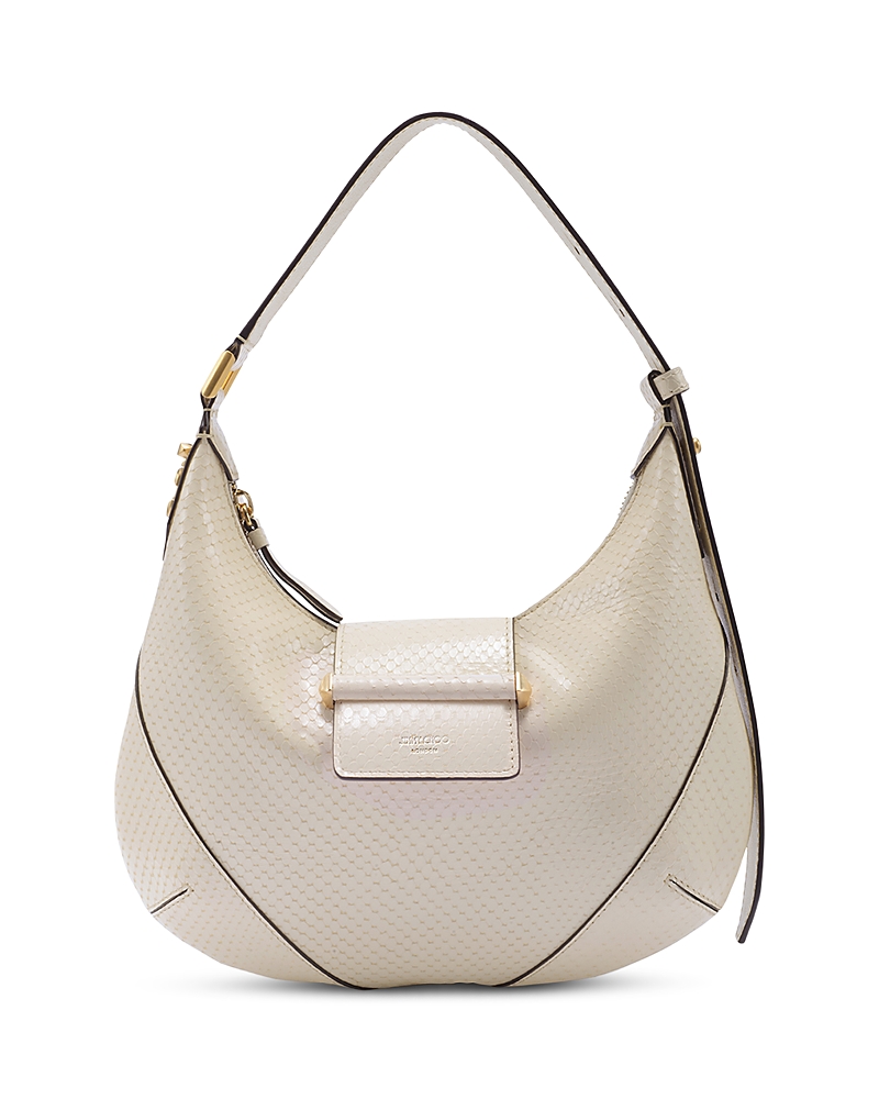 Jimmy Choo Bar Hobo Bag In Buttermilk/brushed Gold