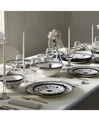 Bruges Blue Porcelain Dinner Plate, Set of 4