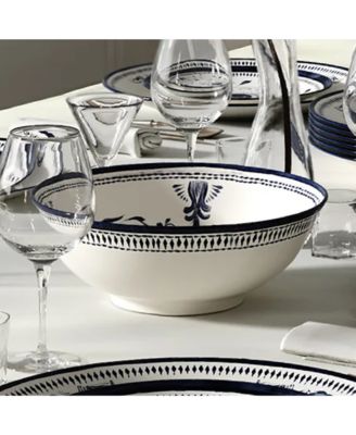 Bruges Blue Porcelain Ramen Bowl, Set of 4