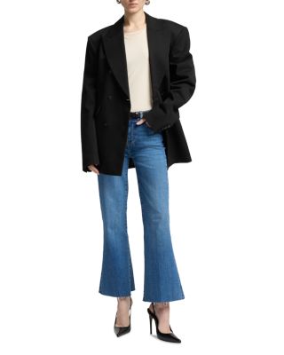 Dojo Mid Rise Cropped Flare Jeans in Yuma