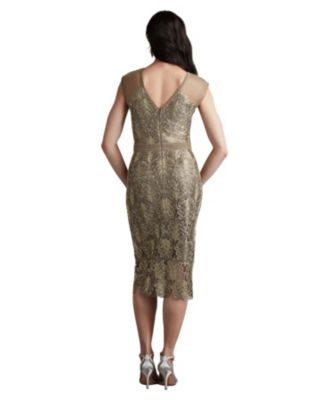 Evonne Sequin Embroidered Dress
