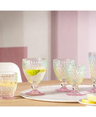 Boston Pearl Crystal Double Old Fashioned Glass