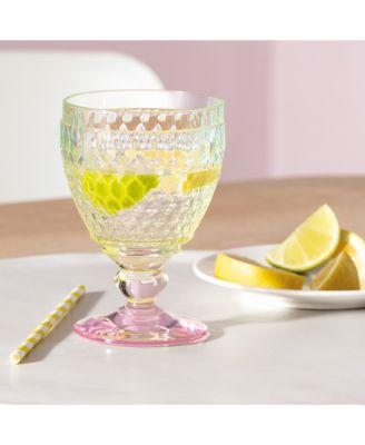 Boston Pearl Crystal Goblet, Set of 4