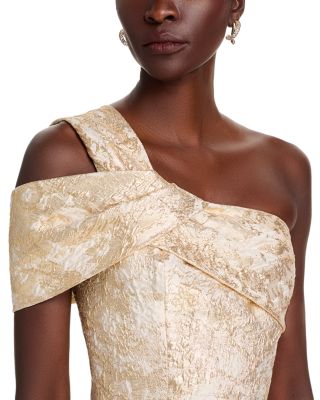 Metallic Jacquard Gown