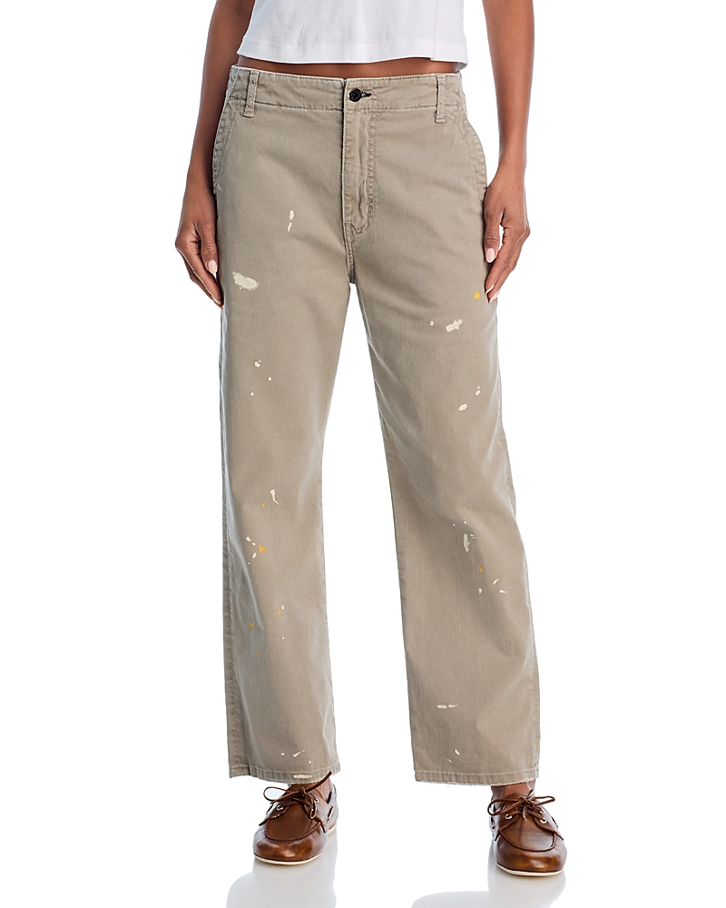 Askk Ny Tomboy Paint Splatter Pants In Neutral