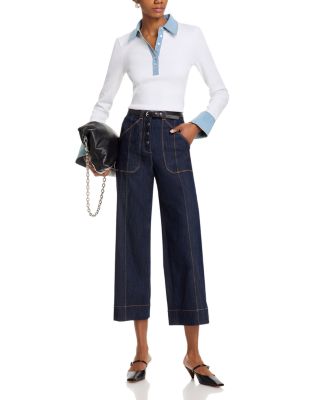 Jaden Denim Trim Top