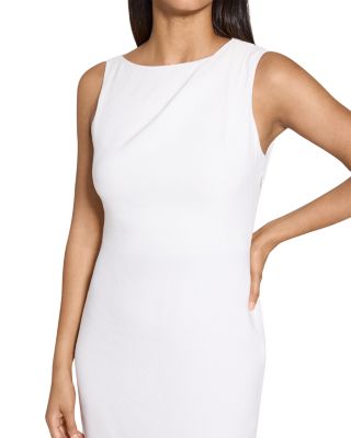 Shoulder Draped Midi Dress