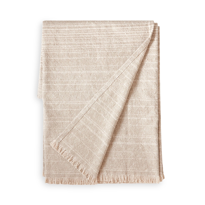 Annie Selke Oliver Ombre Throw In Natural