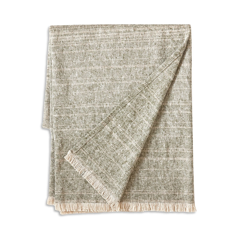 Annie Selke Oliver Ombre Throw In Sage
