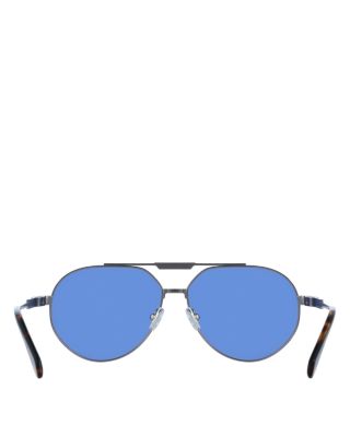 Aviator Brow Bar Sunglasses, 62mm