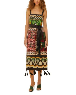 FARM Rio Coconut Tree Flowing Scarf Dress | Bloomingdale's