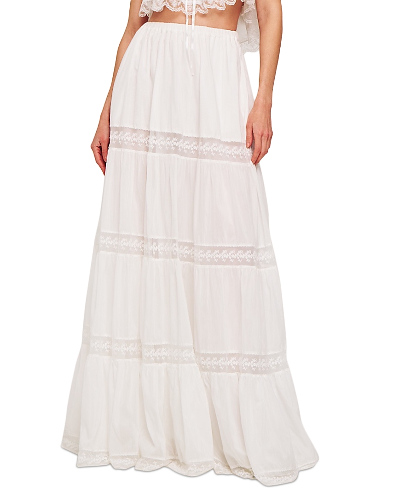 Shop Ronny Kobo Garda Tiered Maxi Skirt
