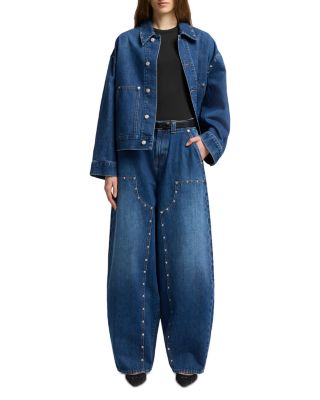 High Rise Balloon Fit Jeans in Le Blue