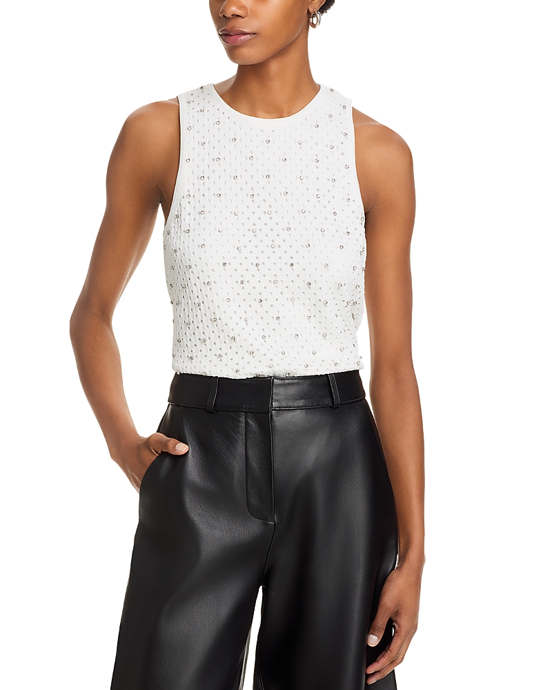 AQUA RHINESTONE TANK TOP - EXCLUSIVE