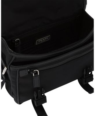 Re-Nylon and Saffiano Leather Shoulder Bag