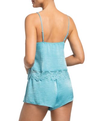  Shimmer Satin Cami Short Pajama Set
