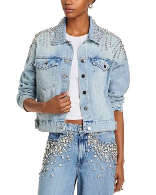 AQUA - Embellished Denim Jacket - Exclusive