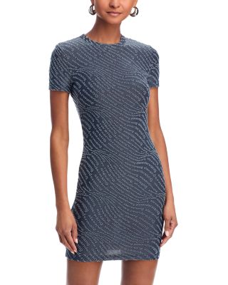 Jacquard Logo Mini Dress