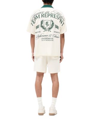 Crest Relaxed Fit Logo Embroidered Shorts
