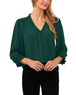Ruffle Trim Blouse