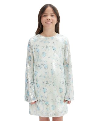Girls&#39; Marta Sequin Floral Mini Dress - Little Kid, Big Kid