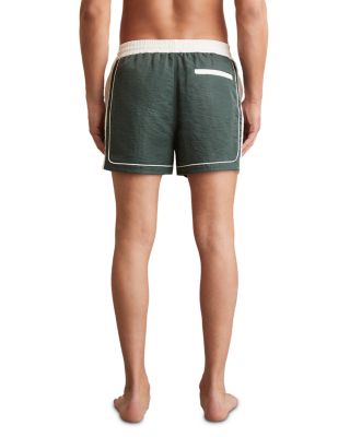 Drawstring Color Blocked Swim Shorts
