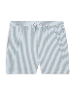 Seersucker Striped Shorts