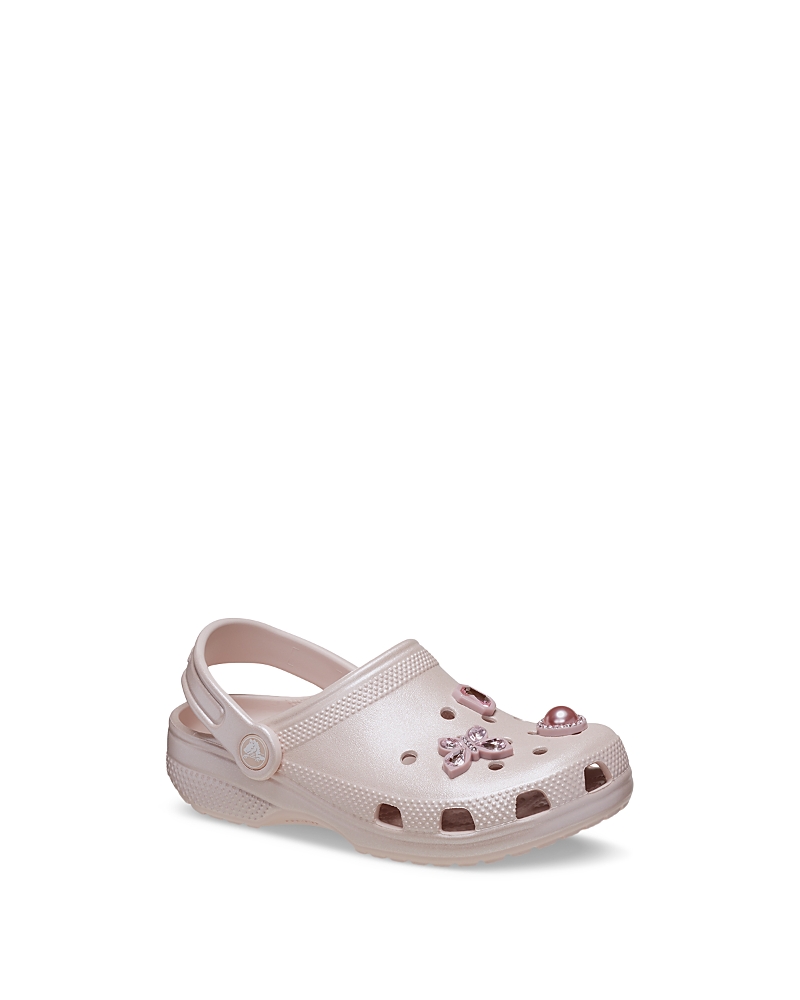 Crocs Kids' Shimmer Gem Classic Clog In Metallic