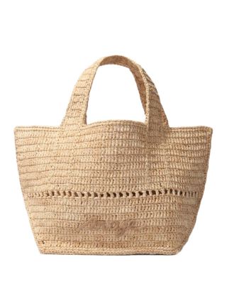 Maje - Crocheted Raffia Mini Tote