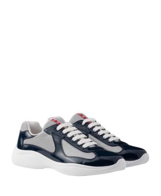 Men's Patent Leather and Technical Fabric America's Cup Sneakers