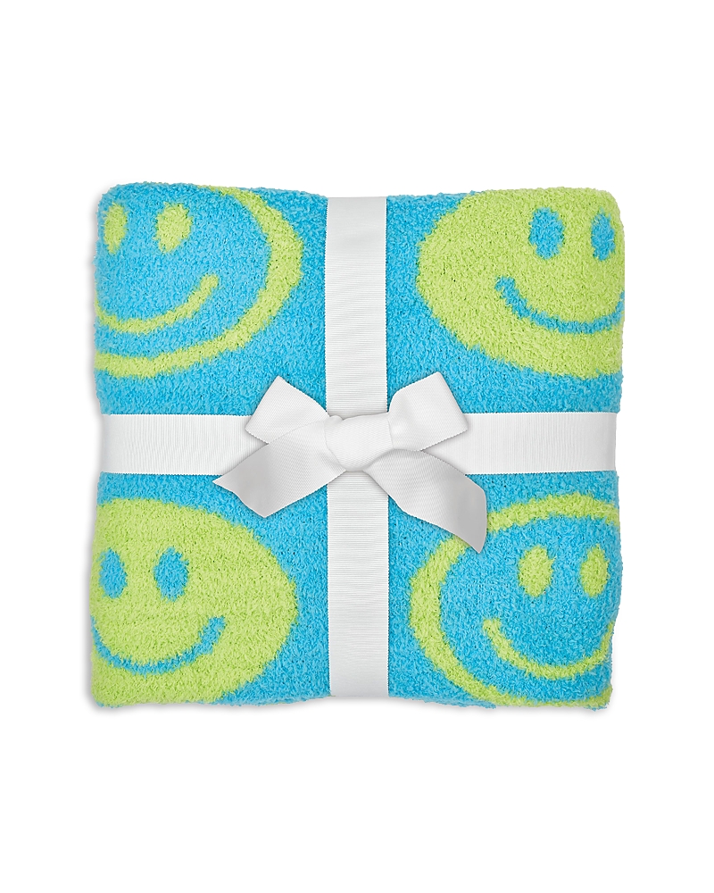 Iscream Unisex Smiles Cozy Knit Blanket - Ages 3+ In Multi