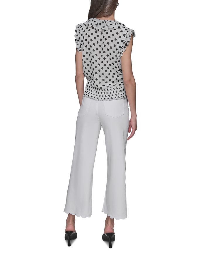 Ruffle Trim Top