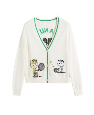 売れ筋商品|||チンティアンドパーカー ニット&セーター アウター レディース Women's Cotton Peanuts Racquet Club Cardigan Cream Wholesale Cream Cotton Peanuts Vacation Cardigan for your