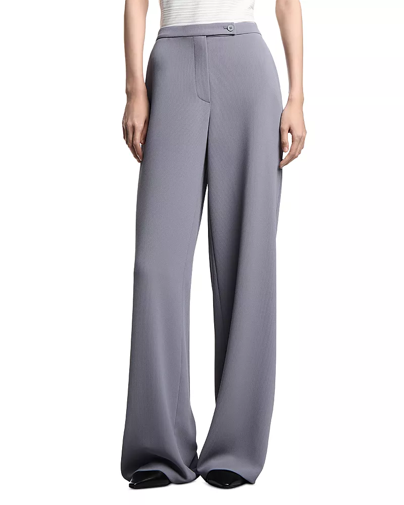 Emporio Armani Fluid Armure Palazzo Pants