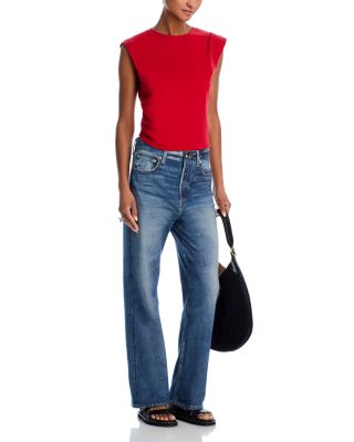 Mica Ruched Sleeveless Cropped Top