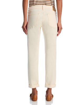 Dre Low Rise Slim Leg Jeans in Ecru